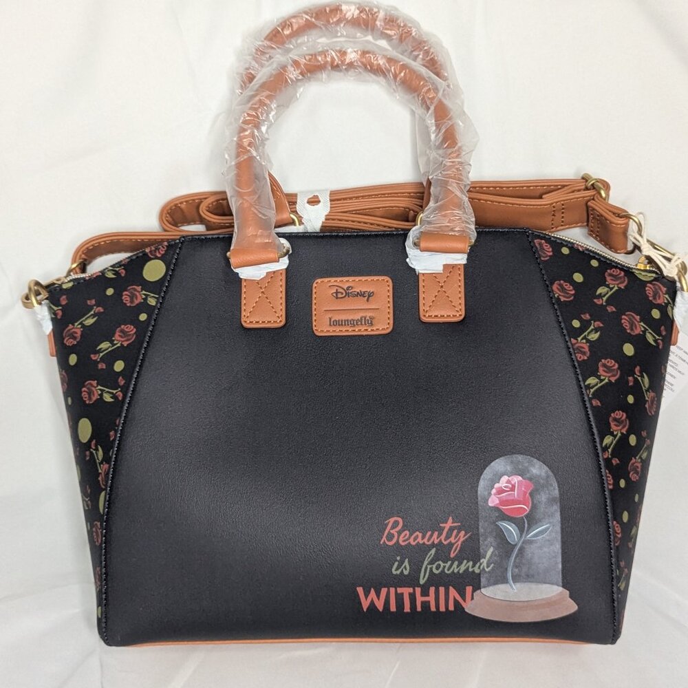 Loungefly Disney Beauty and the Beast Loungefly Satchel Purse - Picture 2 of 7